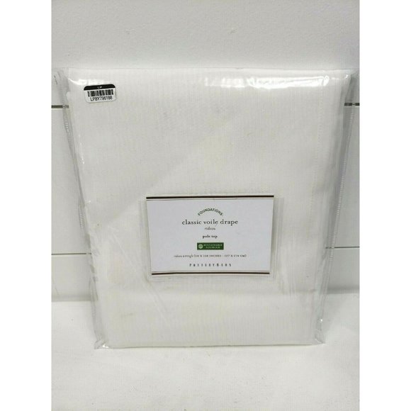 Pottery Barn Classic Voile Sheer Curtain 108"